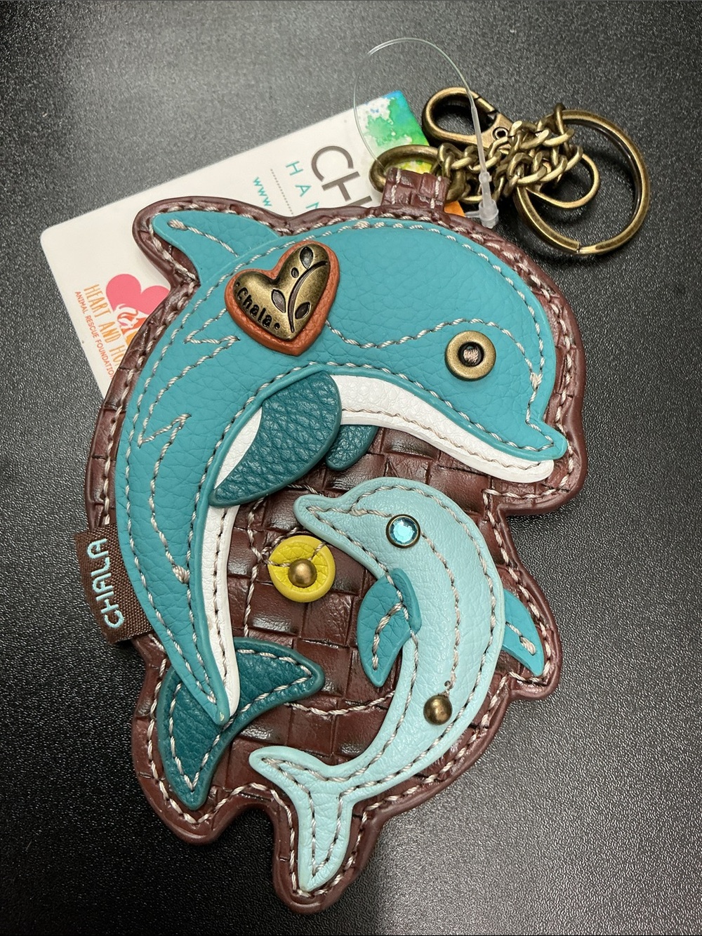 Chala Ocean Collection Dolphin Coin/Bag Charm NWT